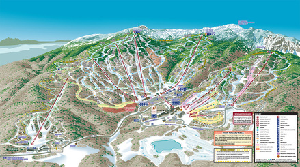 Stowe Mountain Resort relies on VistaMap for Winter and Summer trail maps. copyright 2016 Gary Milliken / VistaMap