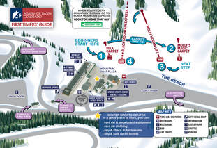 First timers map for Arapahoe Basin / ABasin, Colorado. copyright 2020 Gary R. Milliken / VistaMap